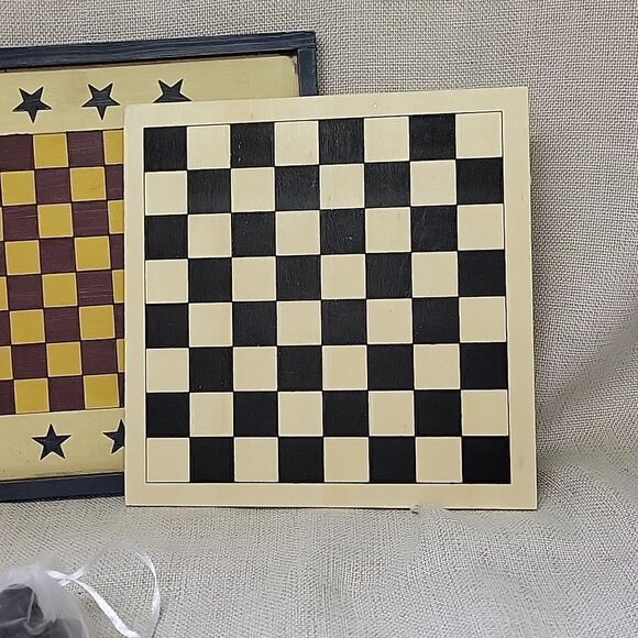 Mini Wooden board games.Parchisi, backgammon, checkers, pick up sticks, Wahoo - Picture 7 of 13